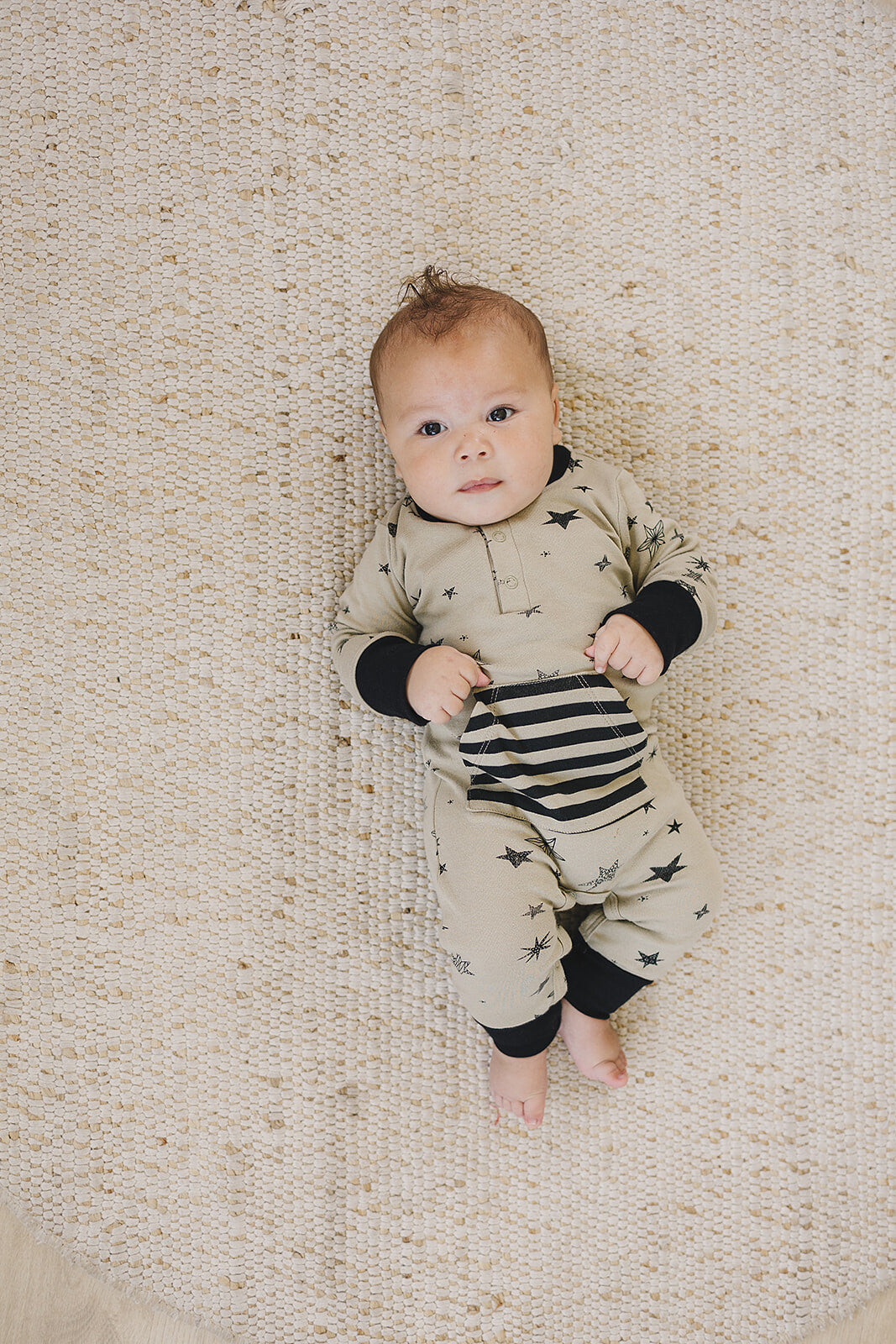 GOTS Certified Organic Cotton Playsuit - Cosmic Star