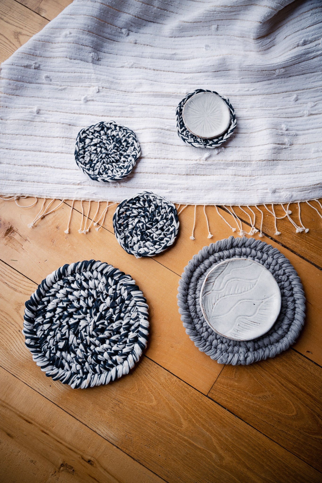memot hand-crocheted trivet
