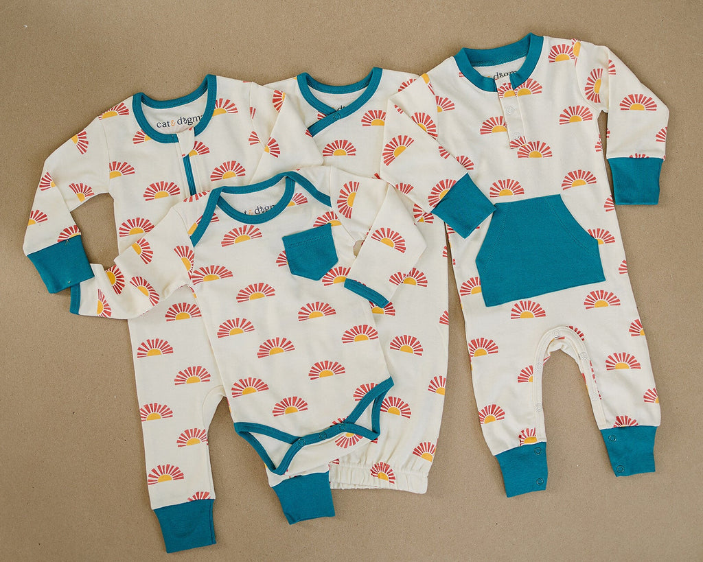 GOTS Certified Organic Cotton Zippy - Sunrise