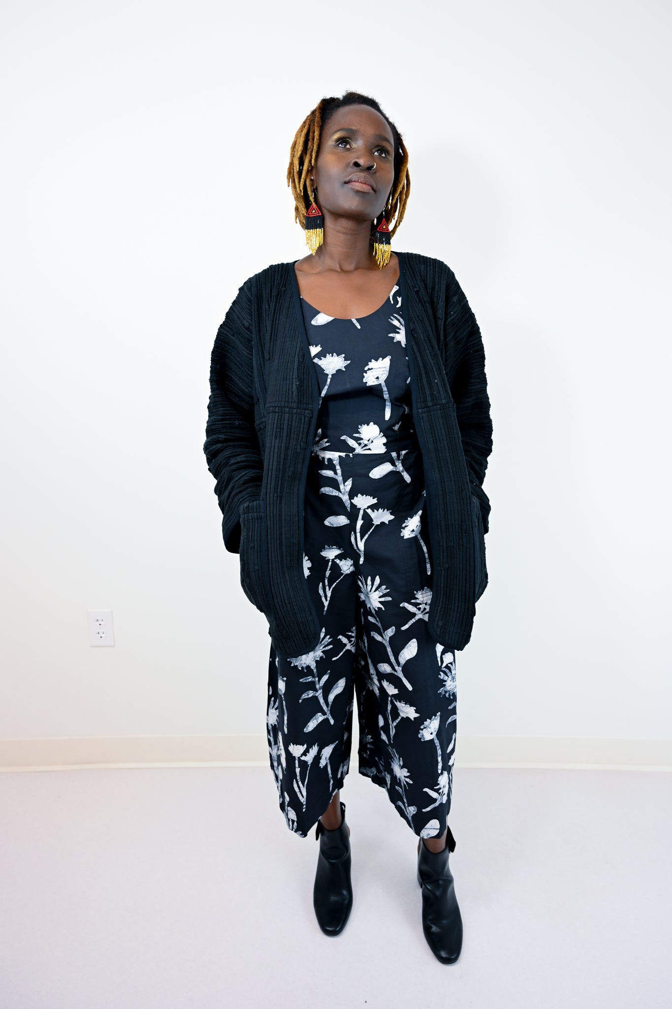 makara handwoven long jacket