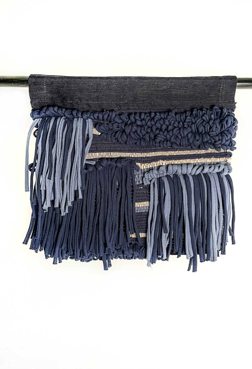 chunky handwoven wall hanging - 12X11"