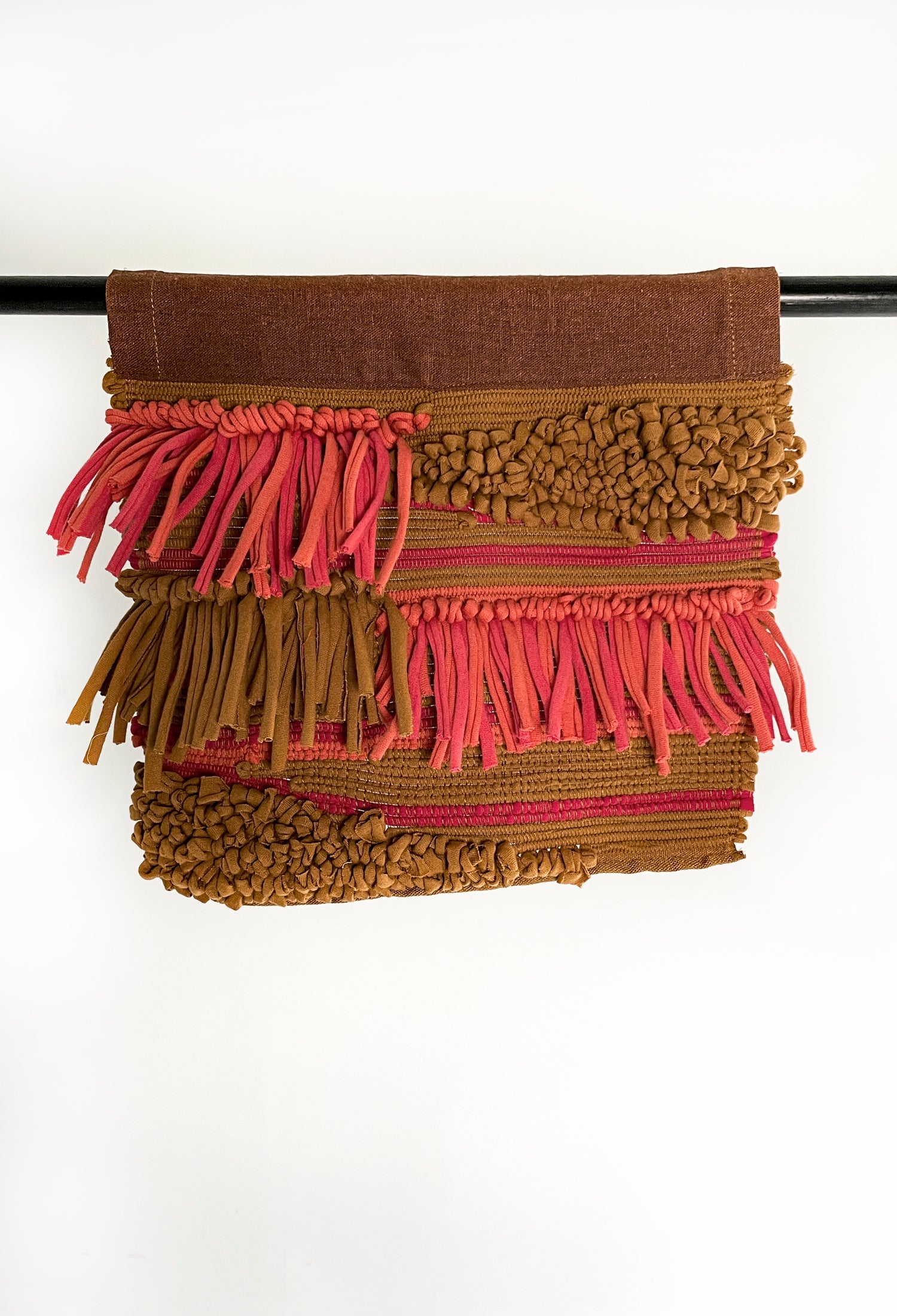 chunky handwoven wall hanging - 12X11"