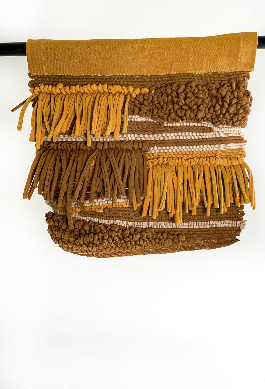 chunky handwoven wall hanging - 12X11"