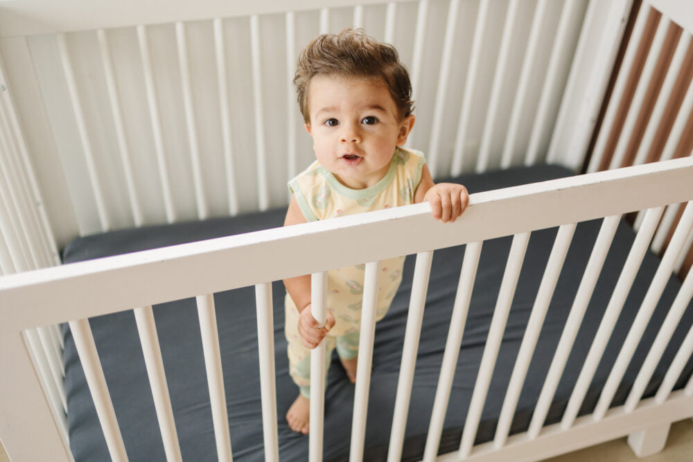 GOTS Certified Organic Cotton Sleeveless Crawler - Ukulele