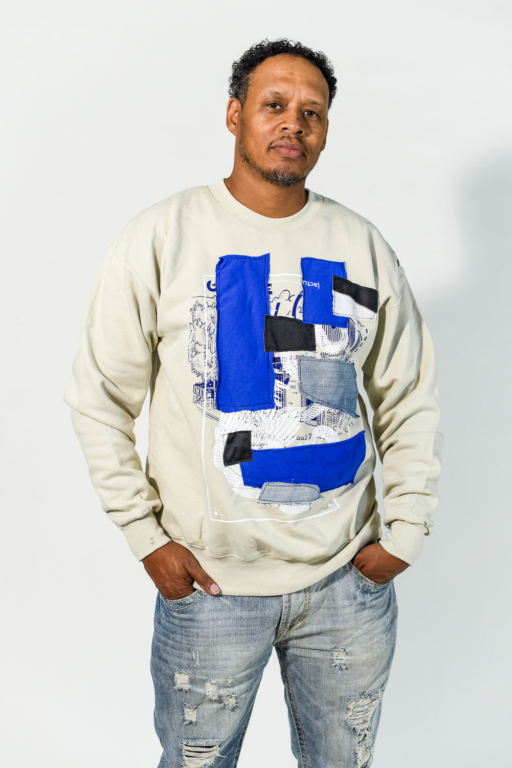 Unisex Modern Patchwork Sweatshirt - Constance Wilde