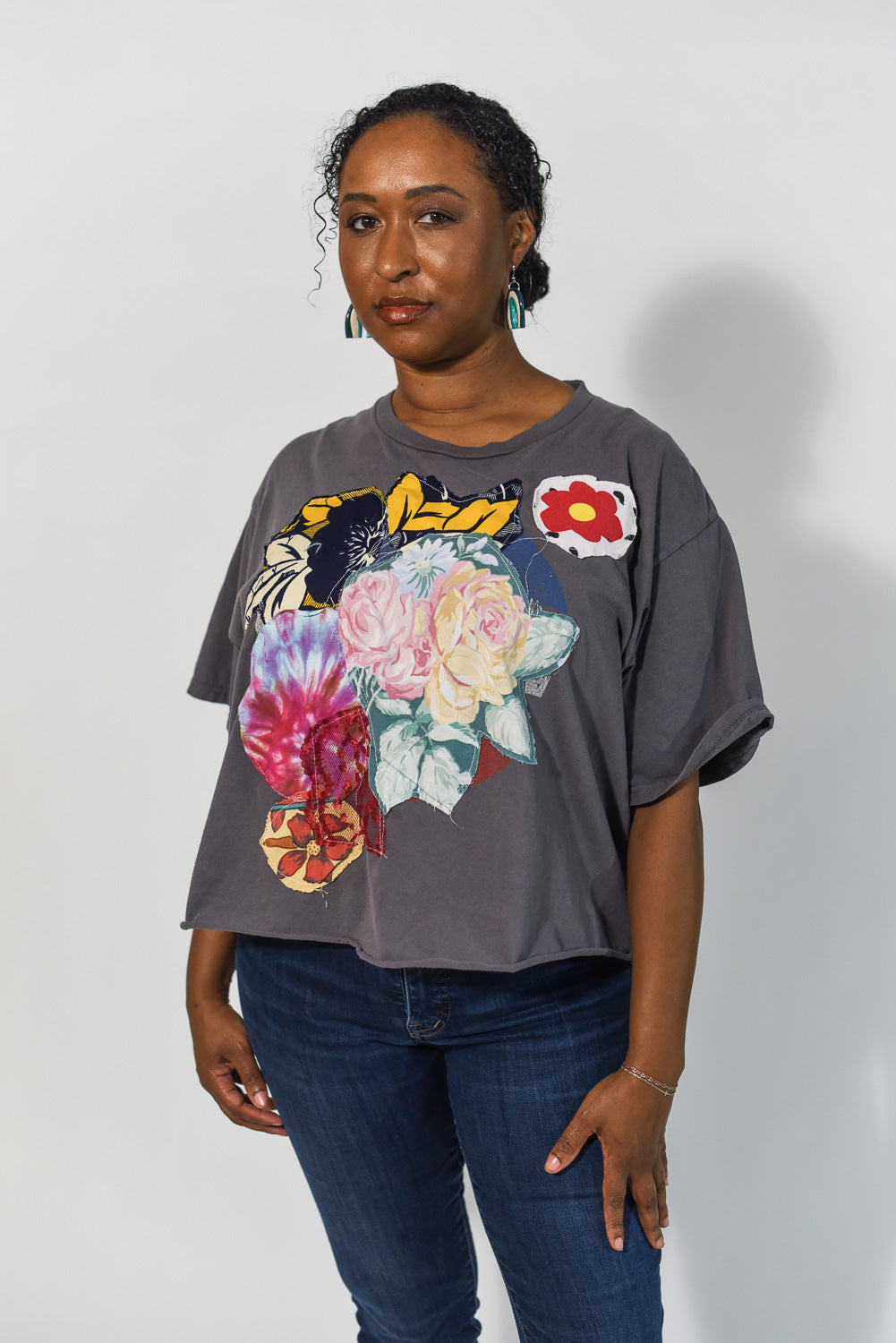 Upcycled Clay Rainbow Arch Earrings by Constance Wilde