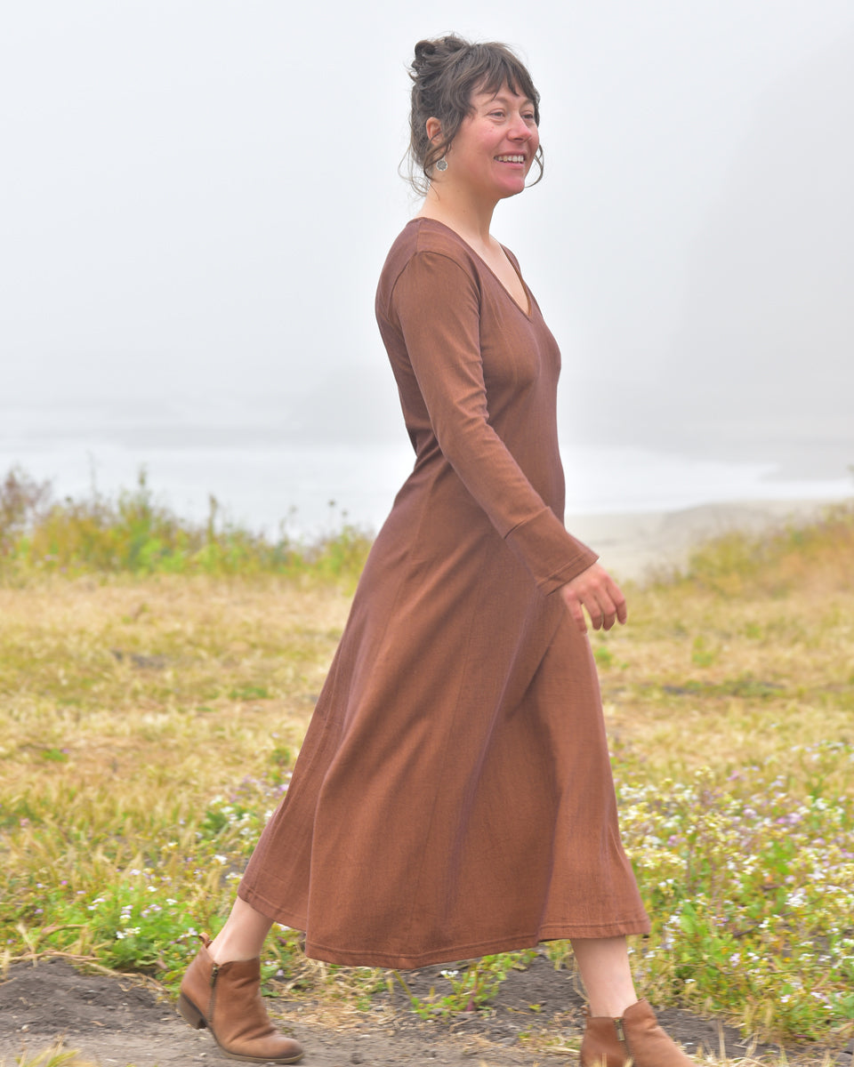 organic jacquard maxi dress