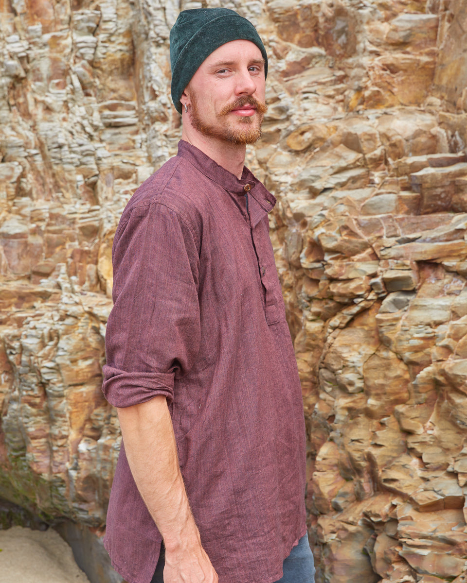 handwoven solid cotton kurta