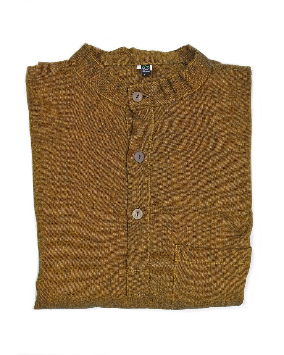 handwoven solid cotton kurta