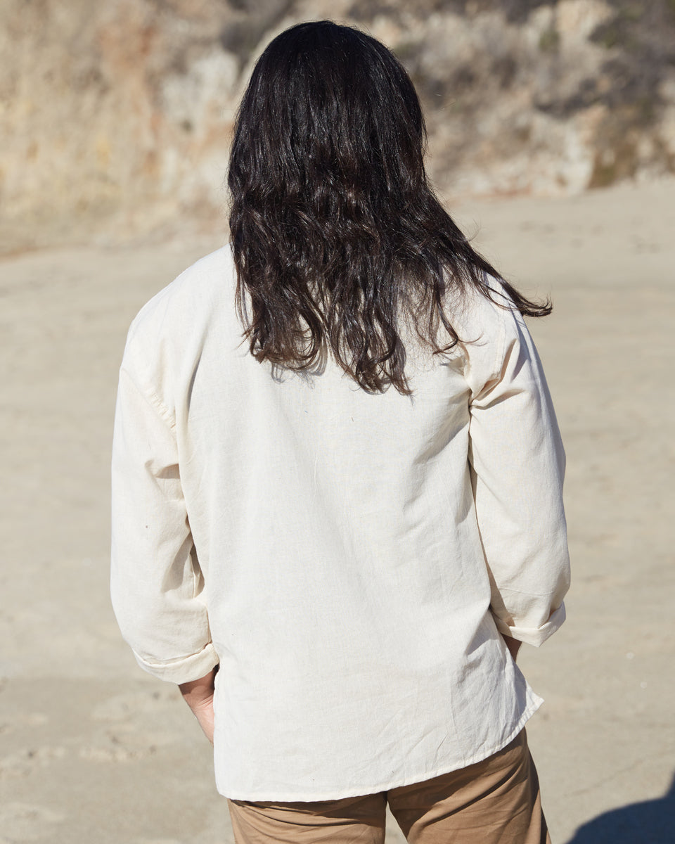 handwoven solid cotton kurta