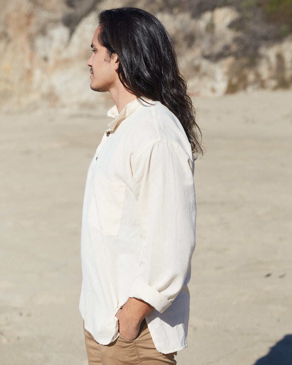 handwoven solid cotton kurta