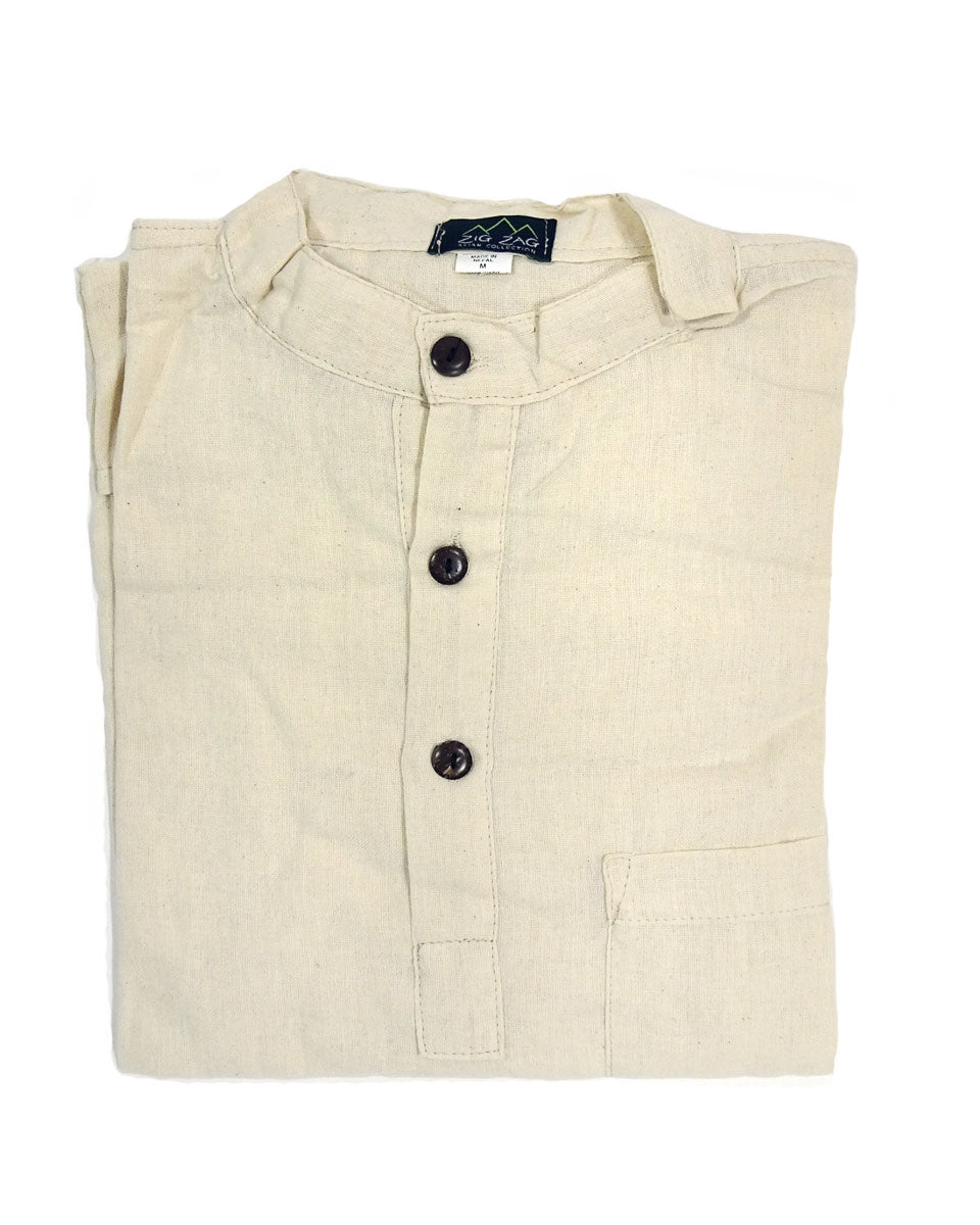handwoven solid cotton kurta