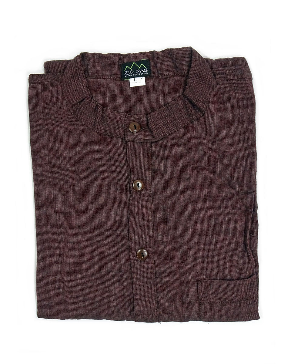 handwoven solid cotton kurta