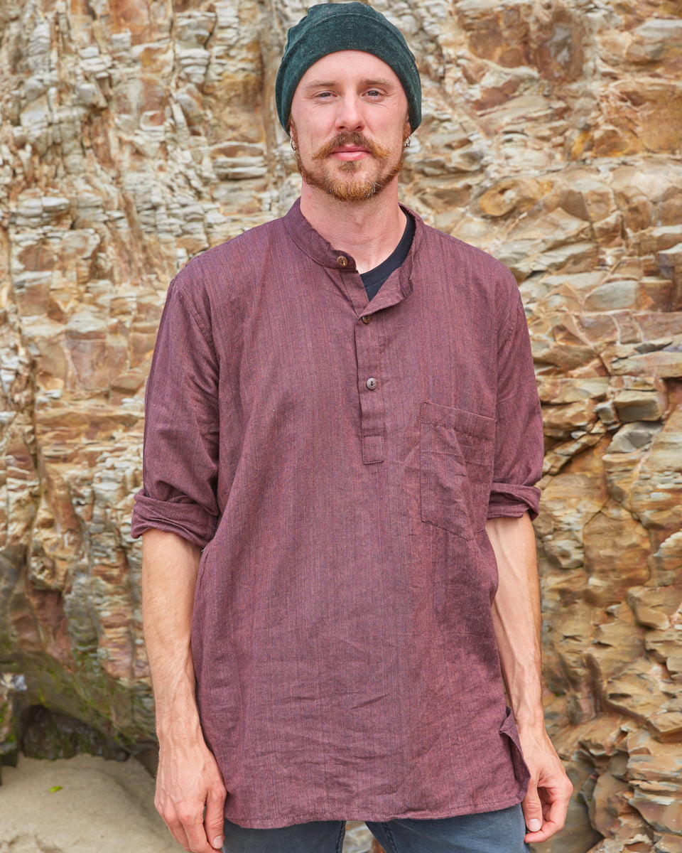 handwoven solid cotton kurta