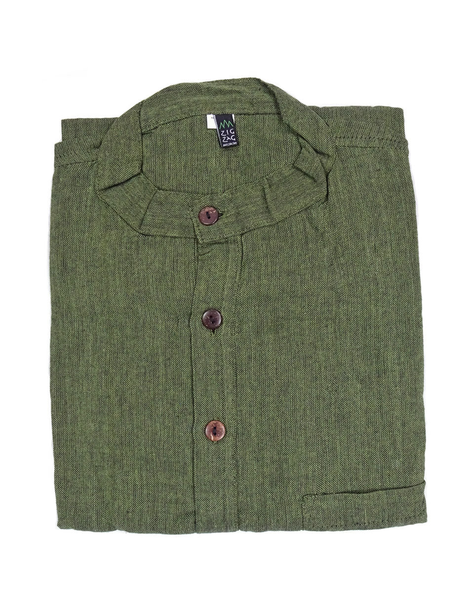 handwoven solid cotton kurta