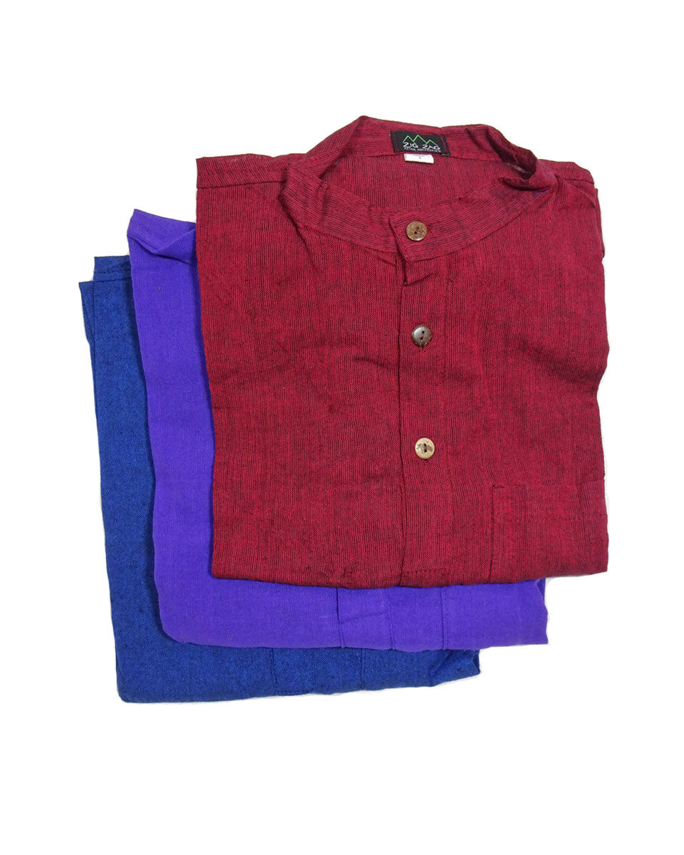 handwoven solid cotton kurta