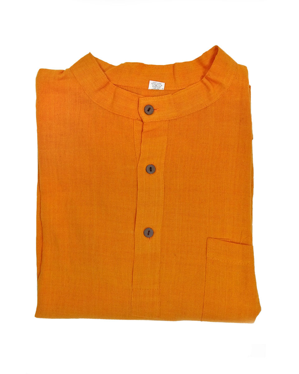 handwoven solid cotton kurta
