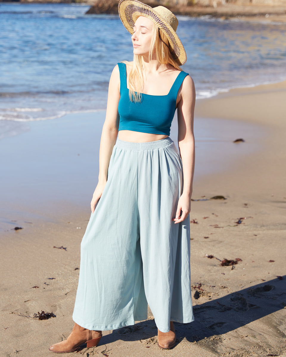 organic wide leg pants
