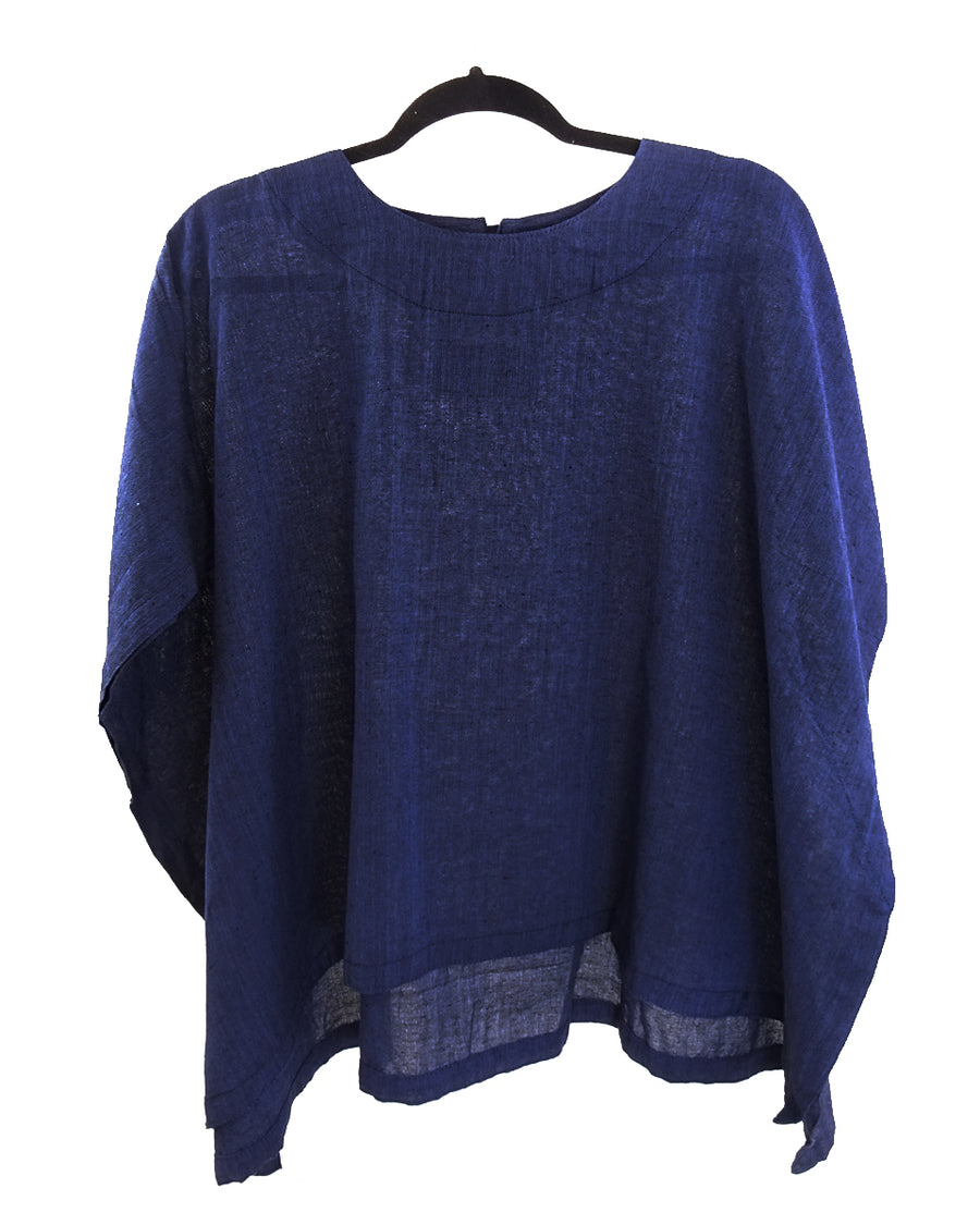 handwoven solid cotton boxy top
