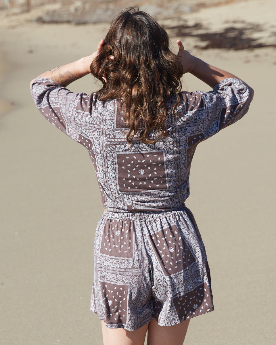 button down paisley shirt