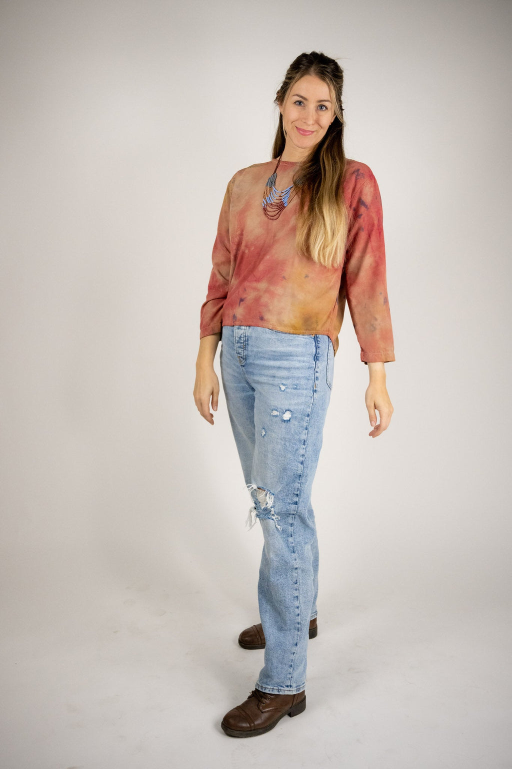 azonto recycled glass necklace