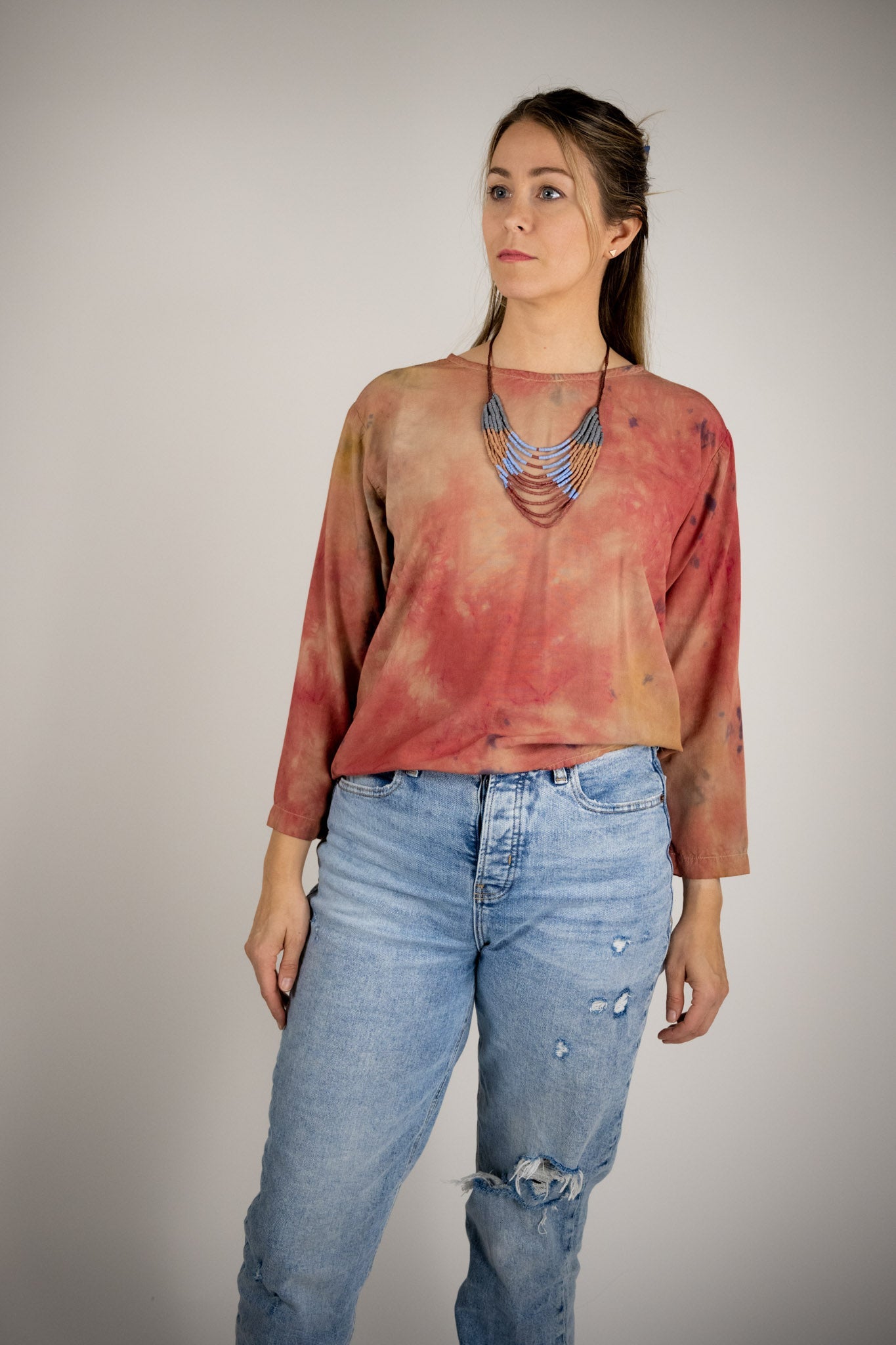 azonto recycled glass necklace