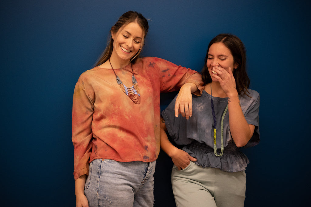 azonto recycled glass necklace