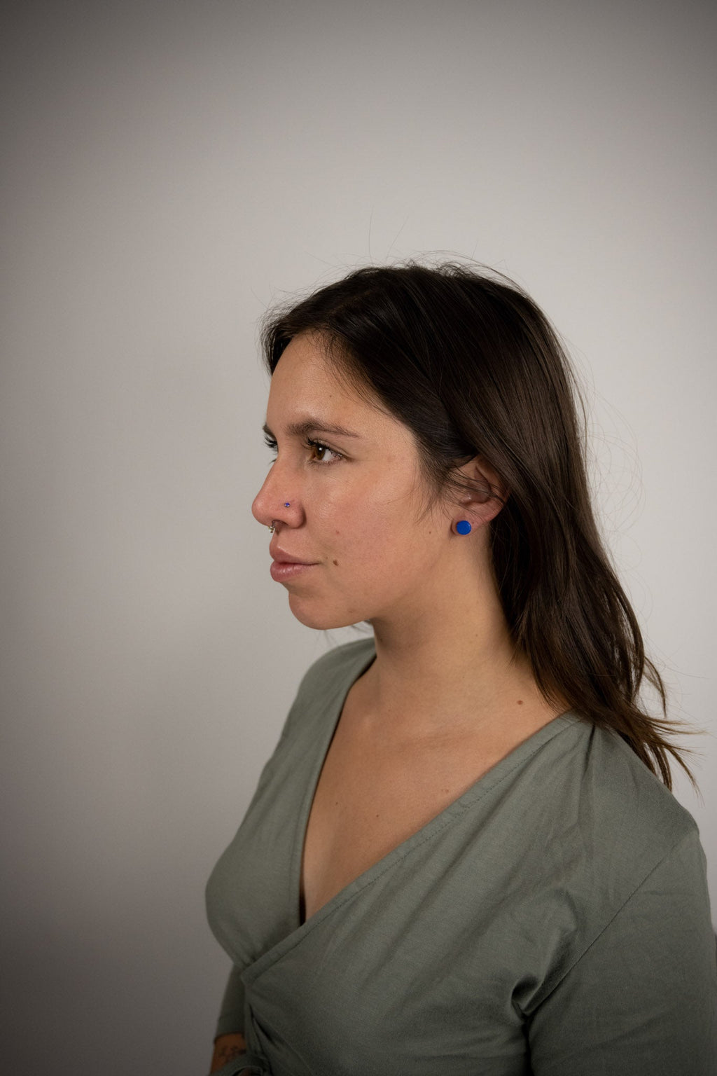 elements stud recycled glass earrings