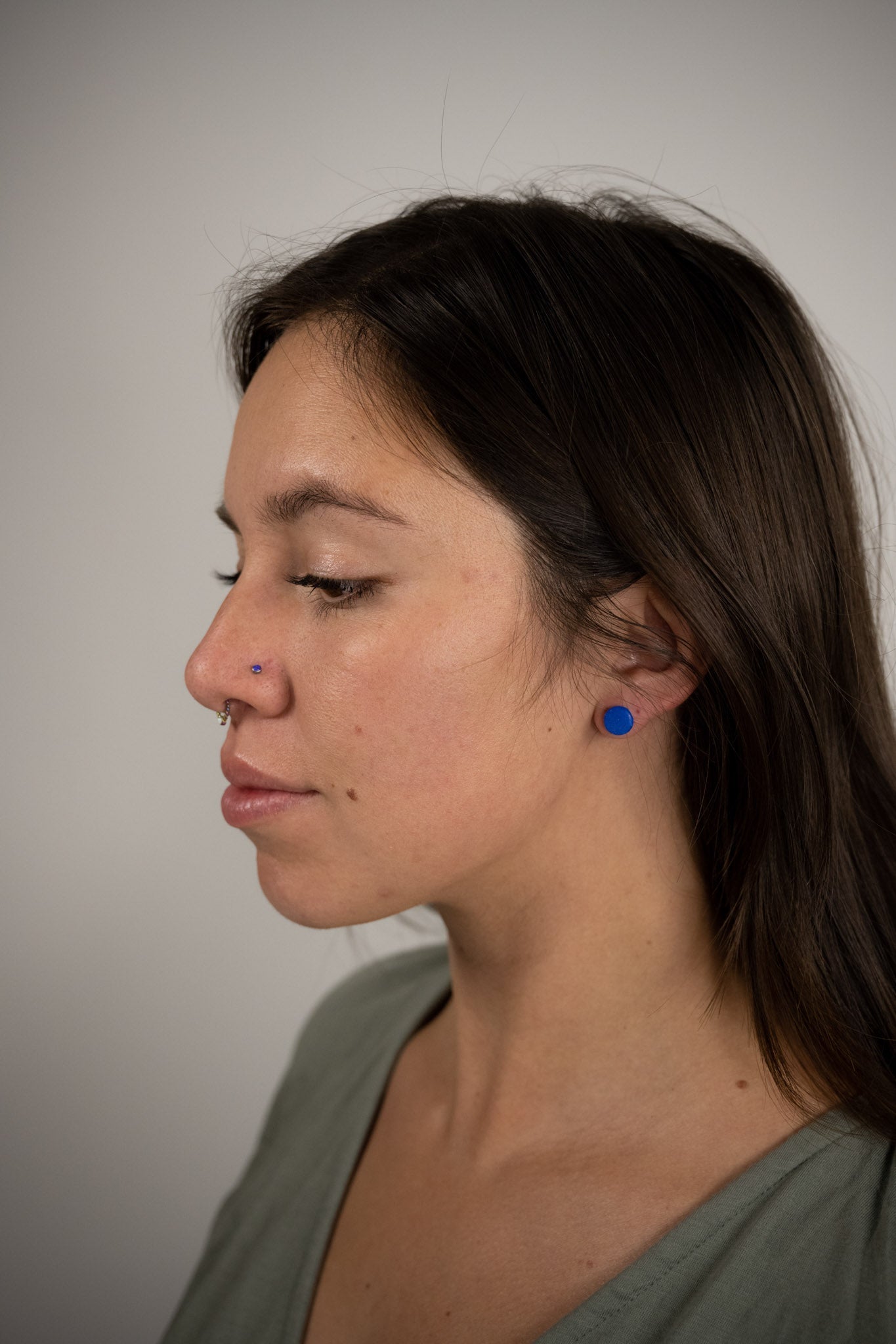 elements stud recycled glass earrings