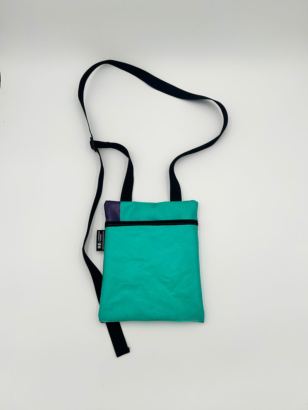 Repurposed Banner Sling Bag  - Vinyl