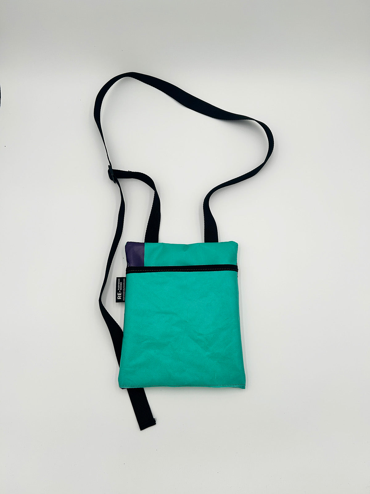 Repurposed Banner Sling Bag  - Vinyl