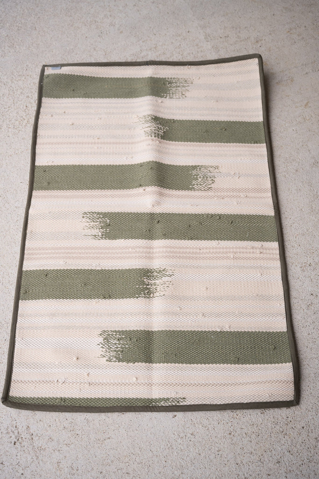piseth handwoven rug - green tones