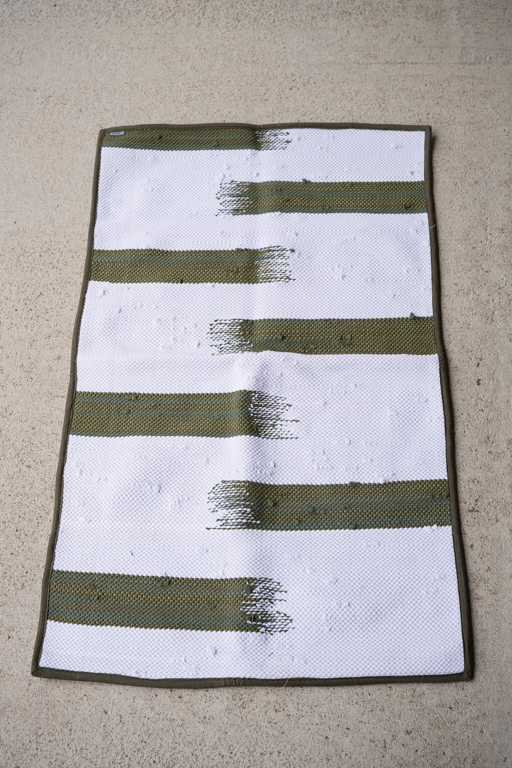 piseth handwoven rug - green tones