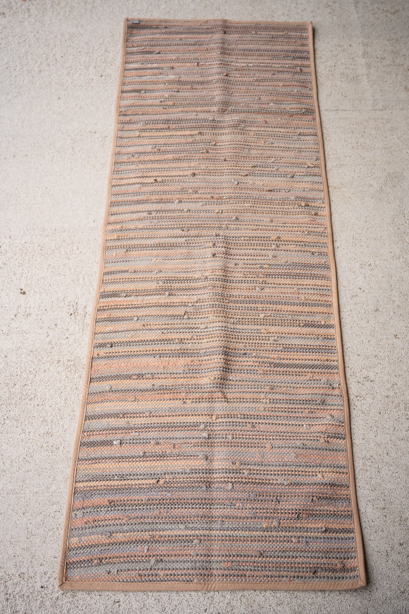 piseth handwoven rug - natural tones