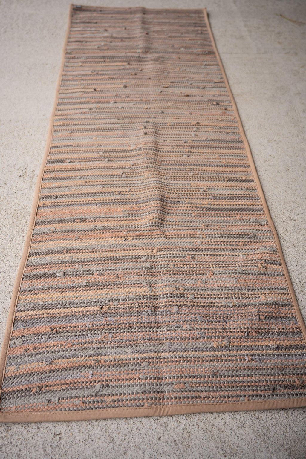 piseth handwoven rug - natural tones