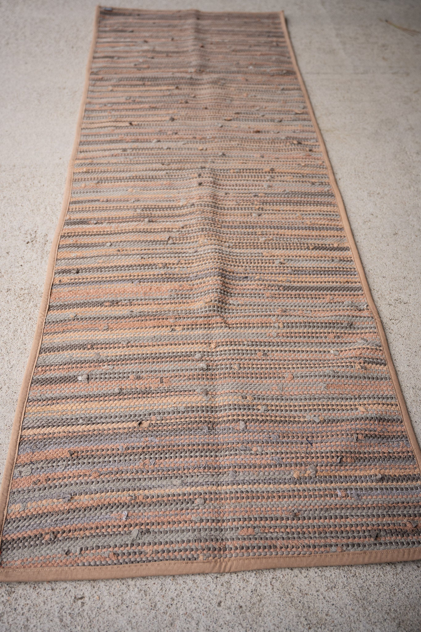 piseth handwoven rug - natural tones