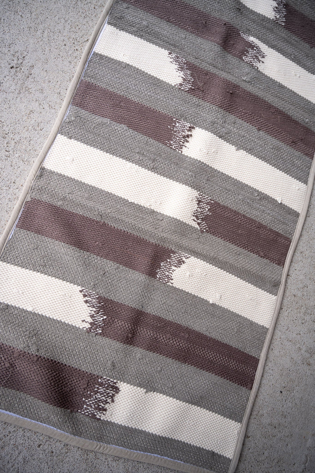 piseth handwoven rug - natural tones