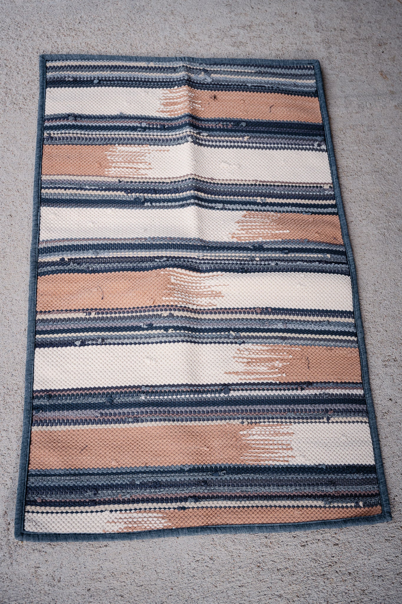 piseth handwoven rug - natural tones