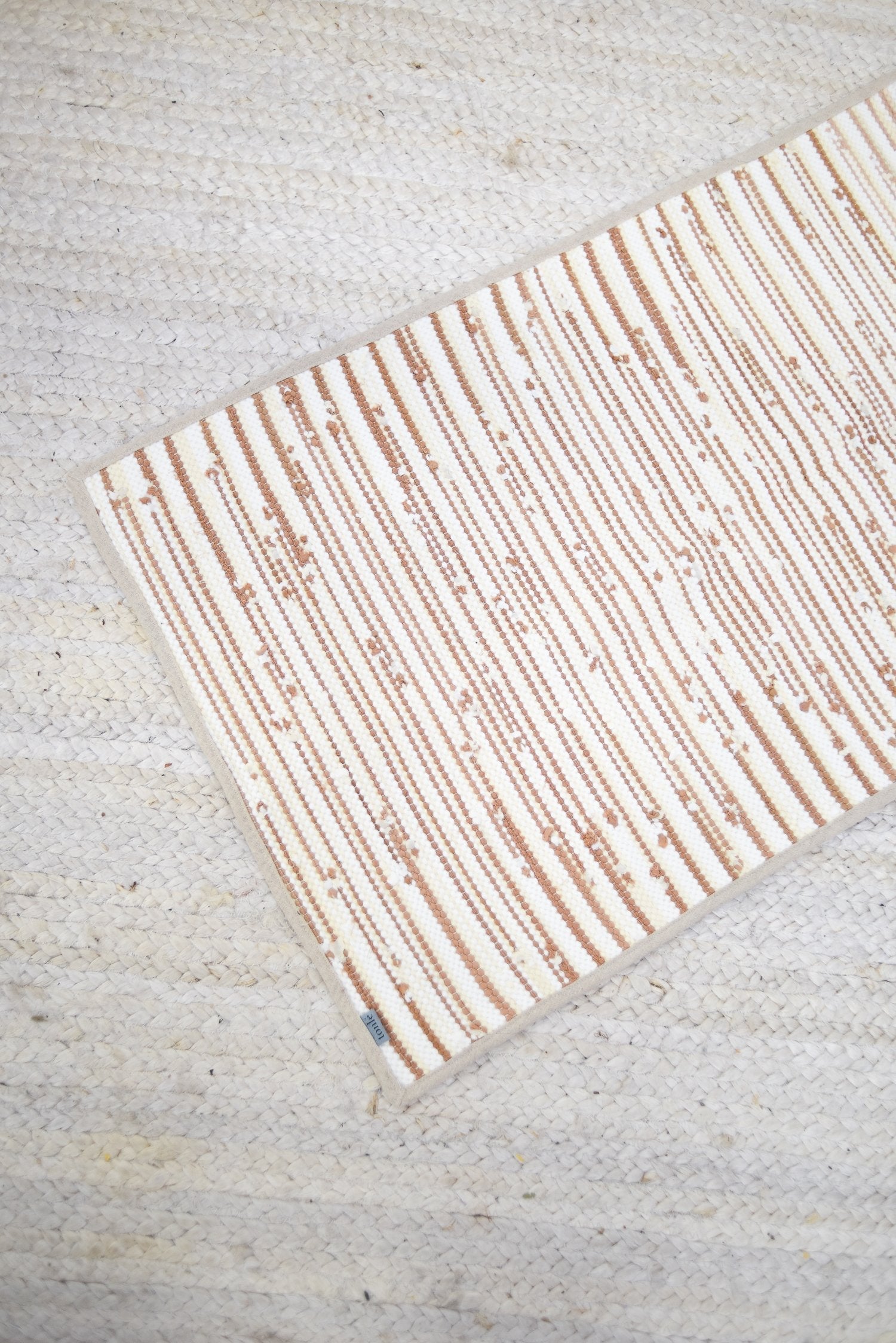 piseth handwoven rug - natural tones