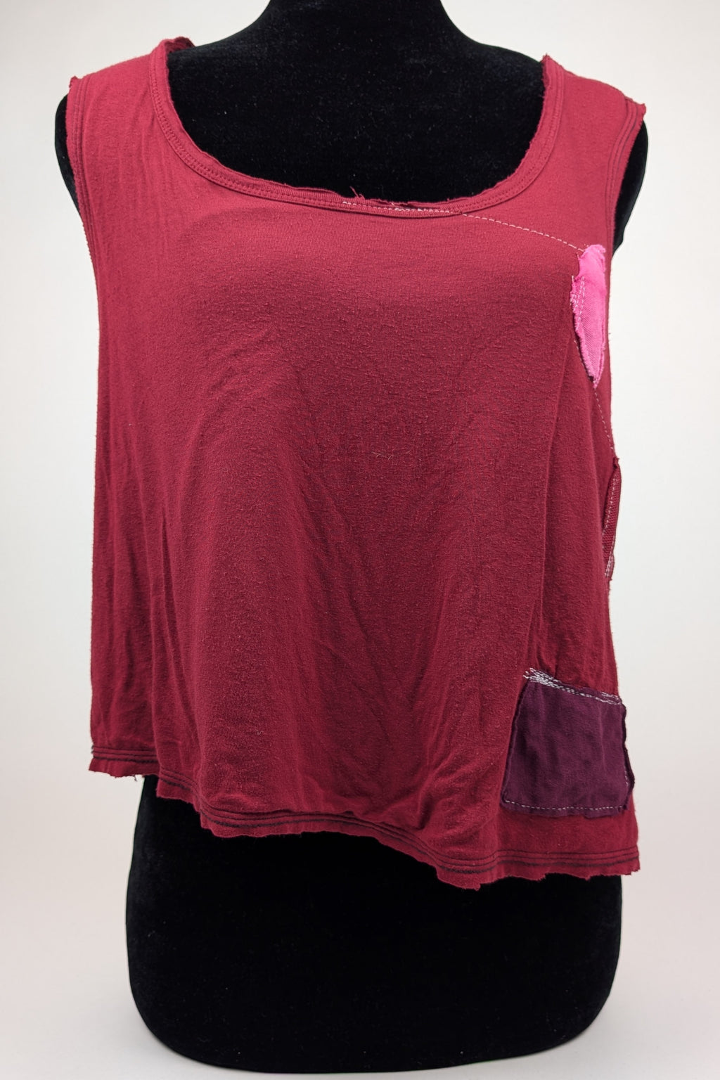 Scarlet Patchwork Constance Wilde Upcycled Tank Top