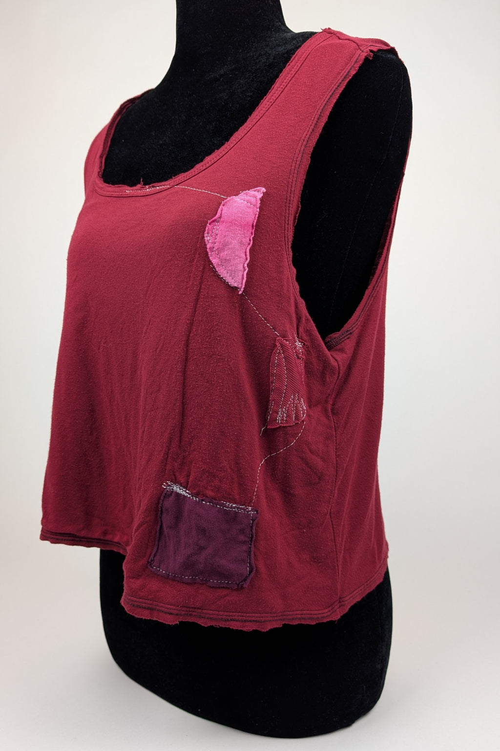 Scarlet Patchwork Constance Wilde Upcycled Tank Top