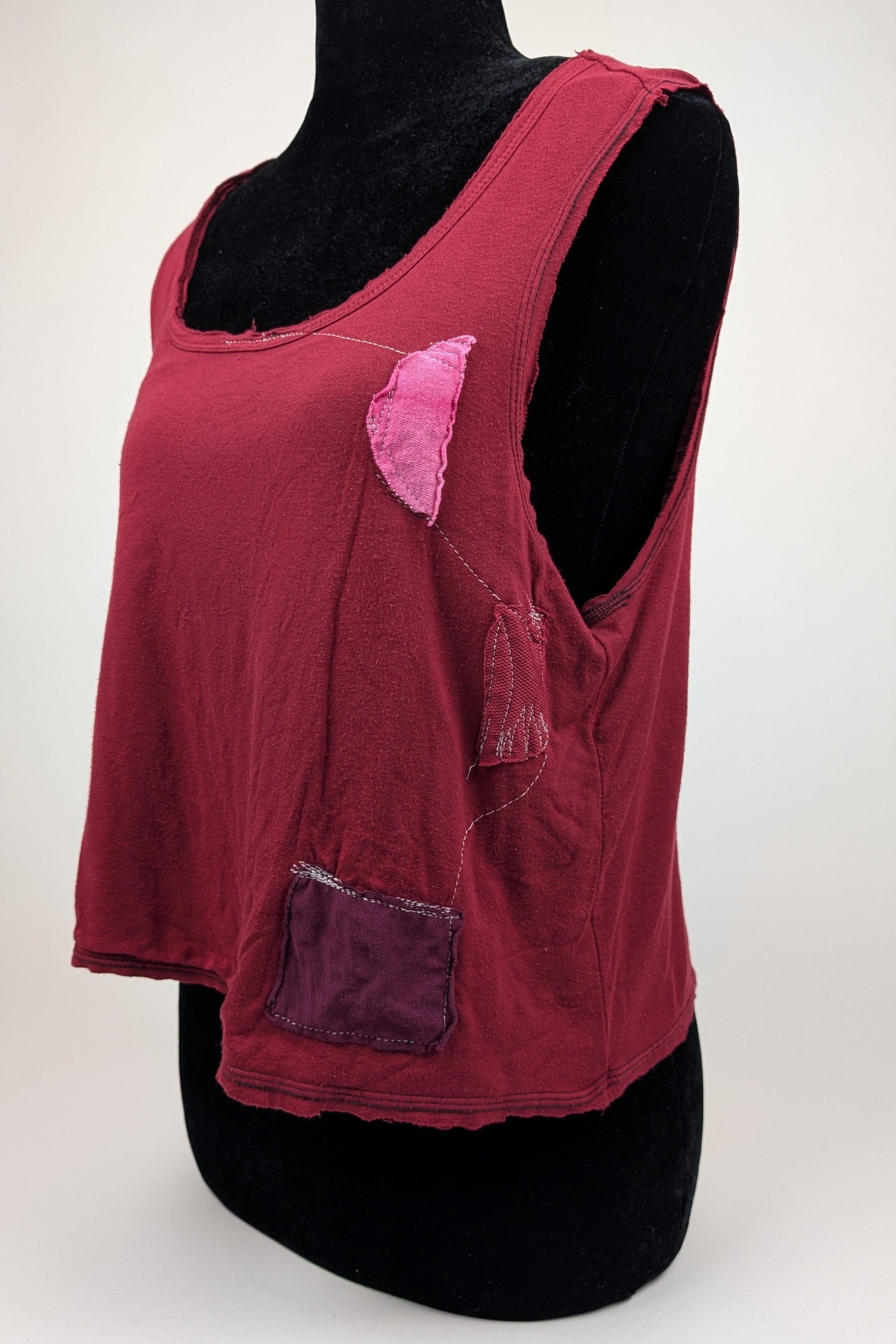 Scarlet Patchwork Constance Wilde Upcycled Tank Top