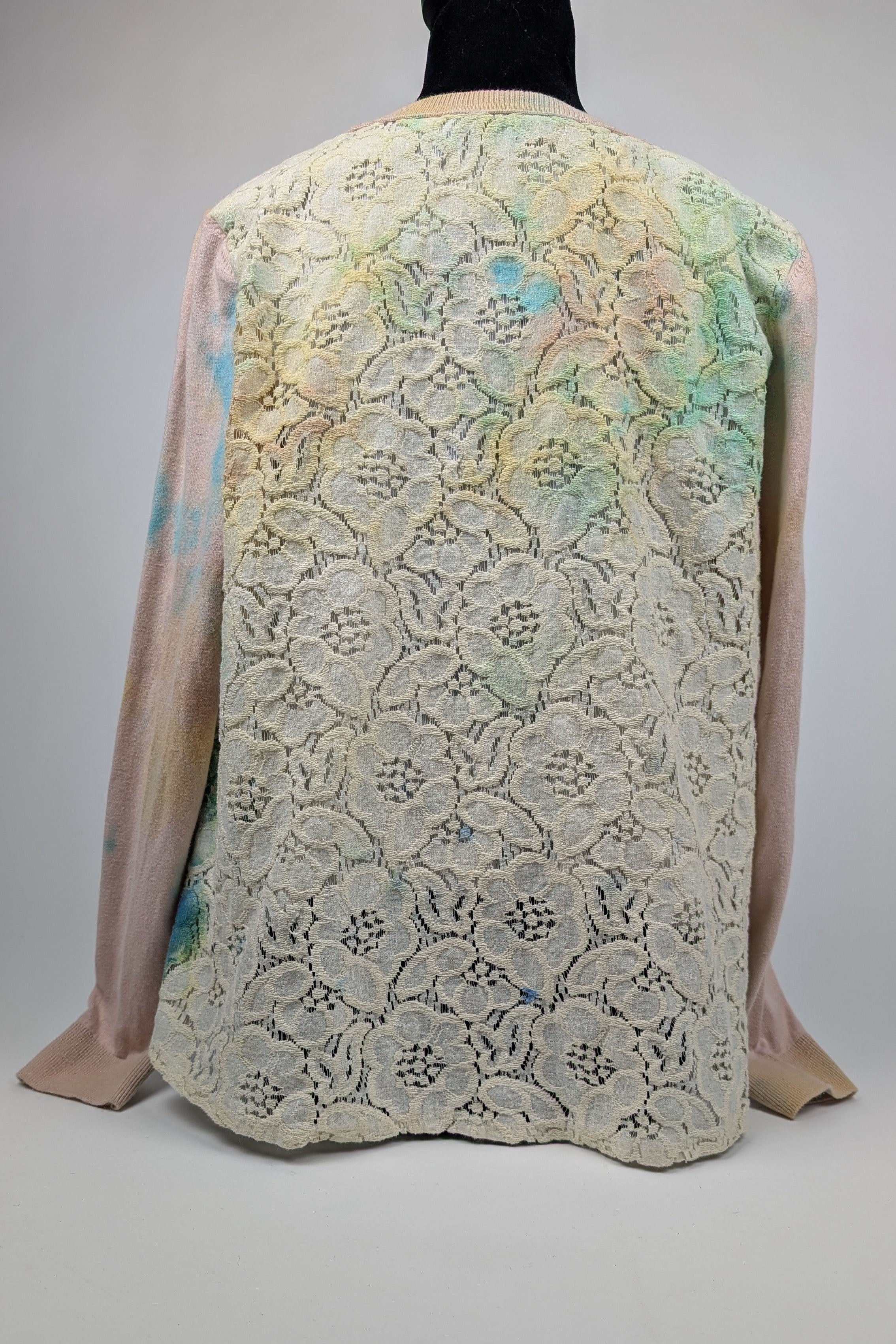 Painted Cream Constance Wilde Upcycled Long Sleeve Top