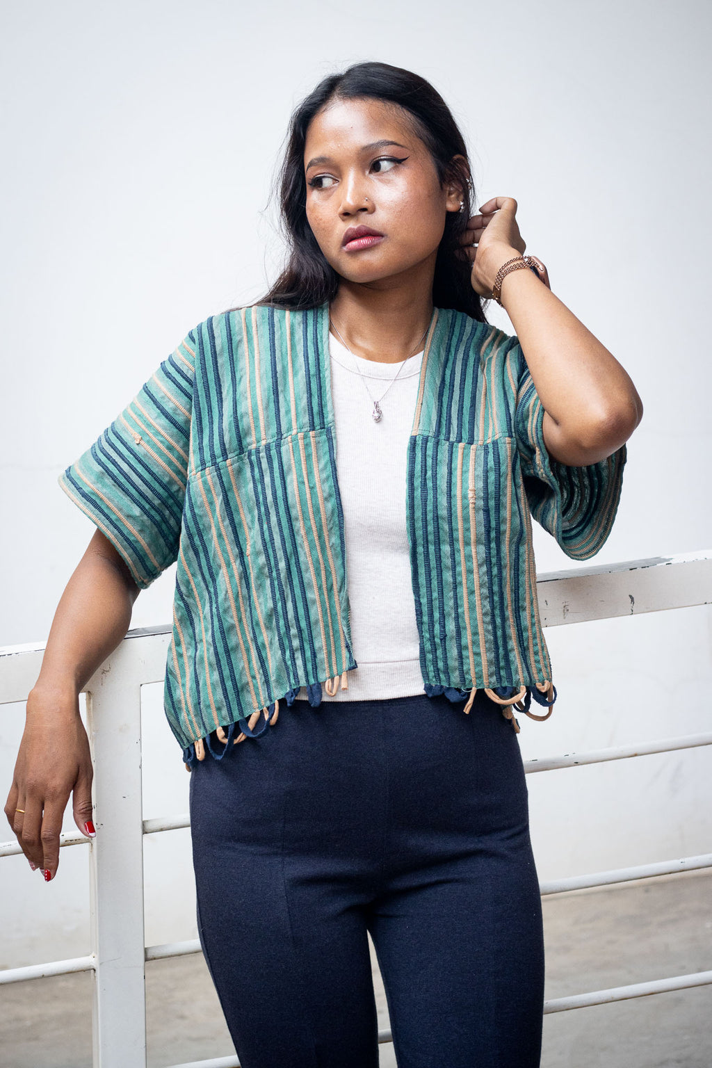 Handwoven Cropped Jacket - KaTik