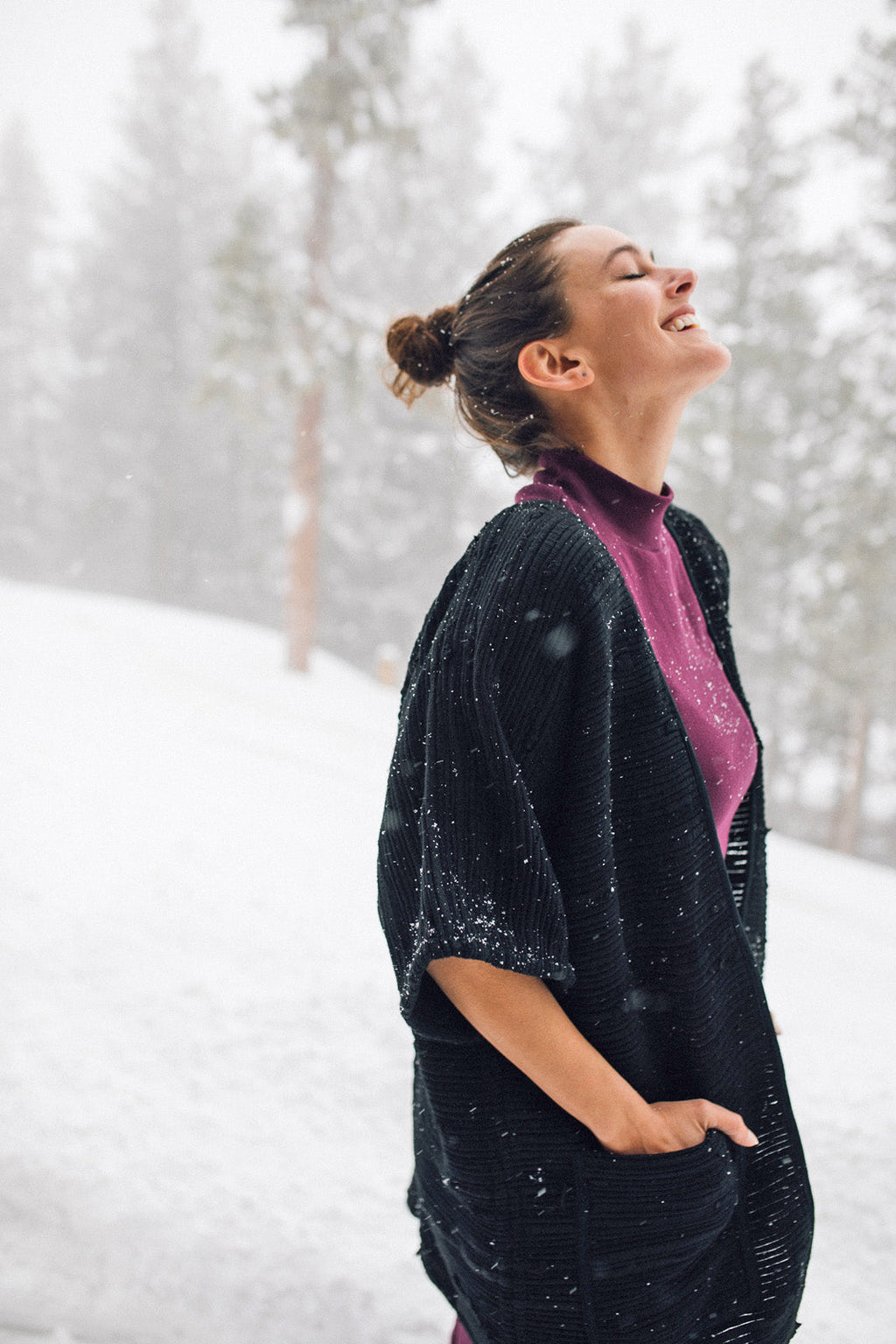 makara handwoven long jacket