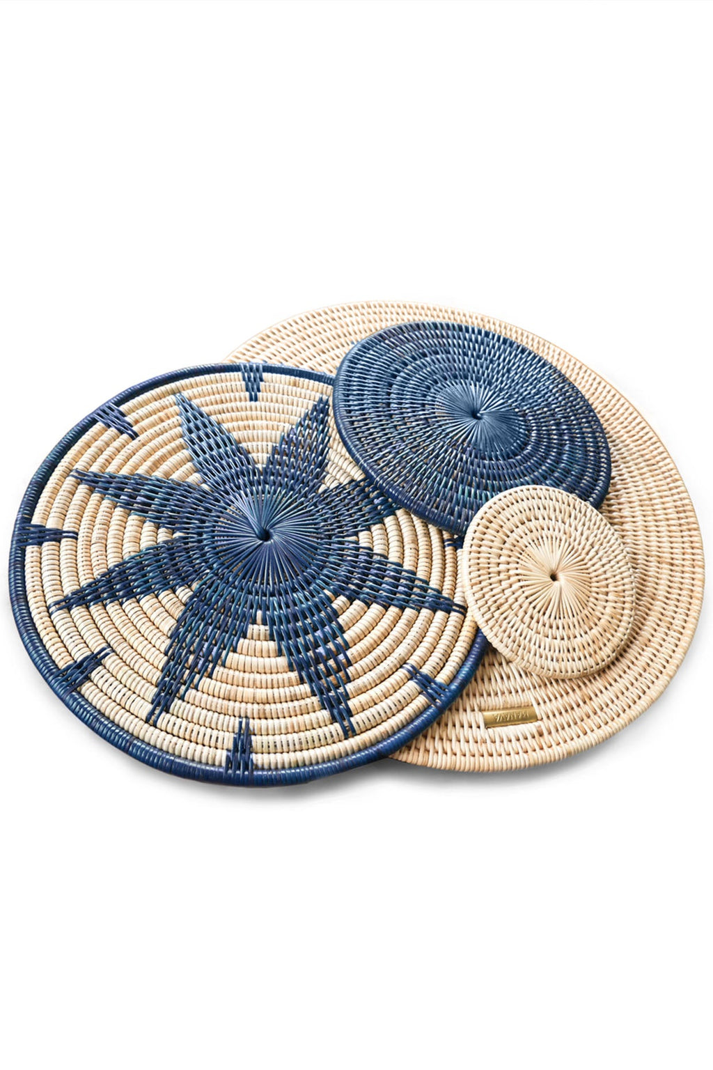 rattan zarava placemats- set of 4